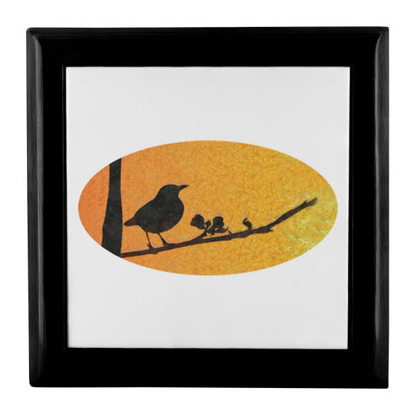Black Bird Jewelry Box