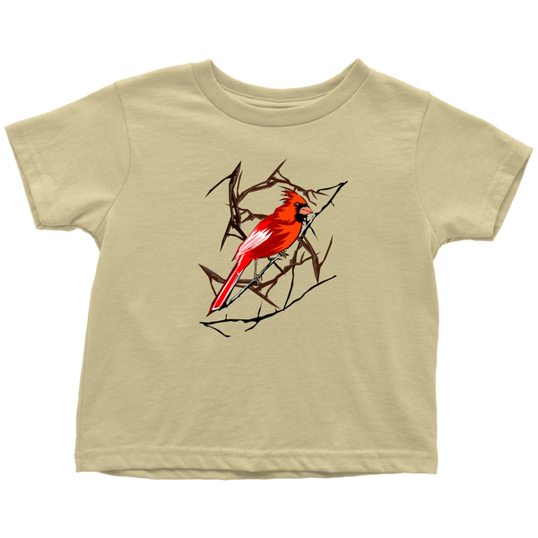 Northern Cardinal Bird Toddler T-Shirt