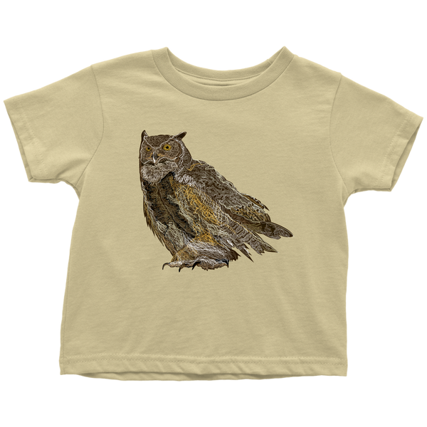 Great Horned Owl Toddler T-Shirts