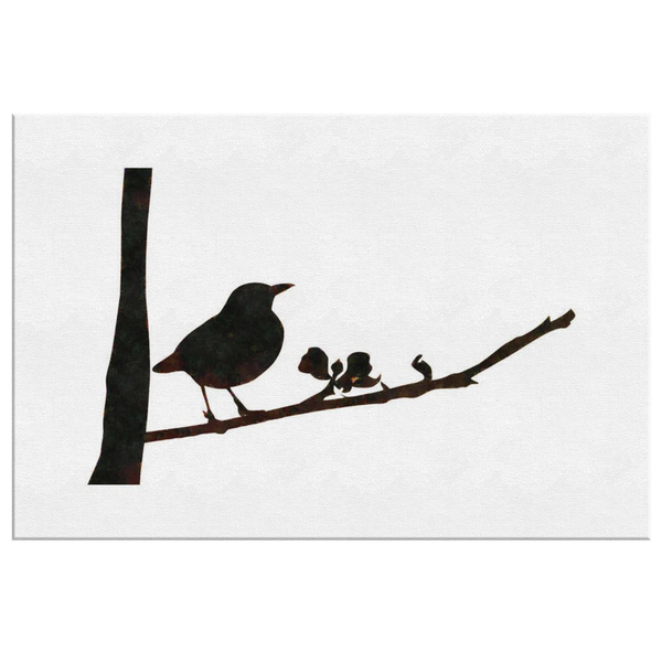 Black Bird Canvas Wrap