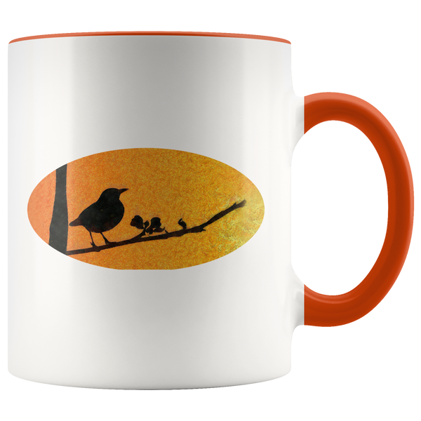 Black Bird Accent Mug