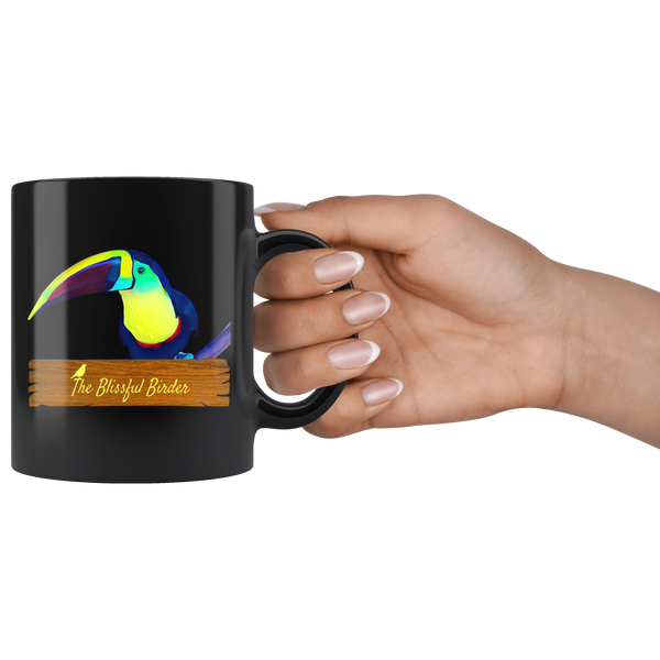 Toucan Black 11oz Mug