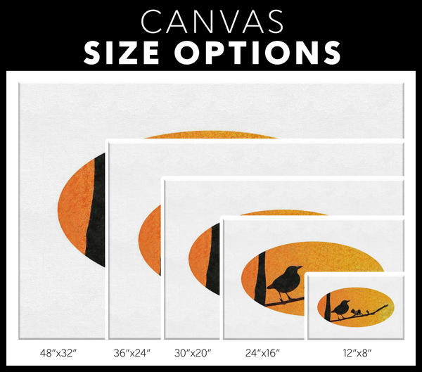 Black Bird Canvas Wrap