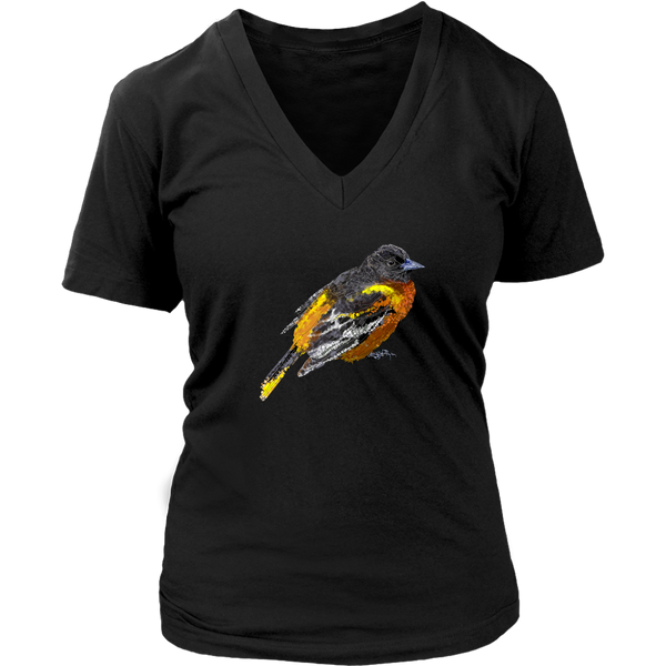 Baltimore Oriole Women's V-Neck