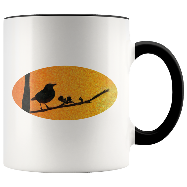 Black Bird Accent Mug