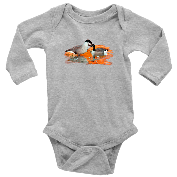 Goose Long Sleeve Baby Bodysuit