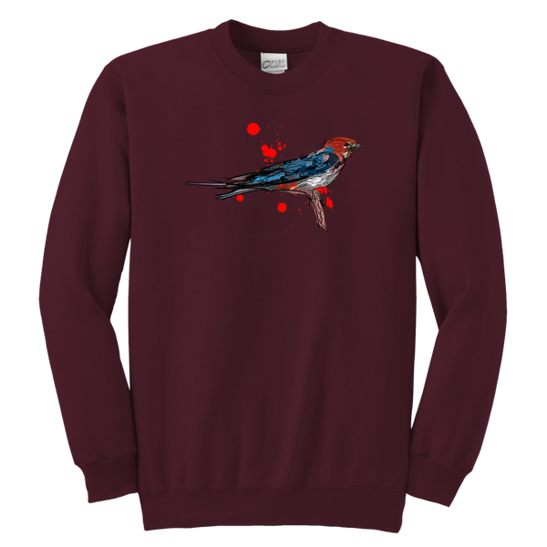 Lesser Striped Swallow Youth Crewneck Sweatshirt