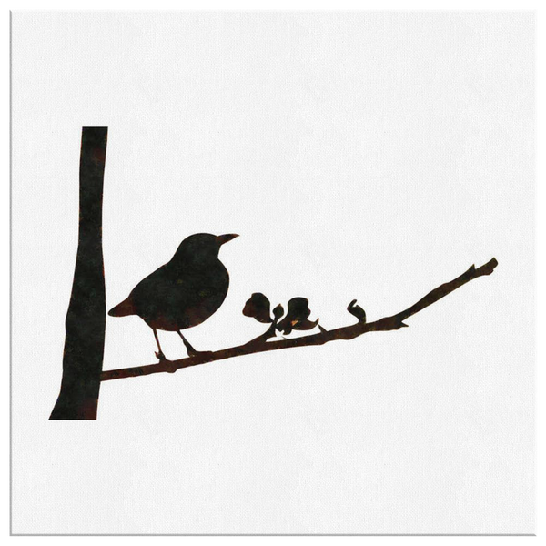 Black Bird Canvas Wrap