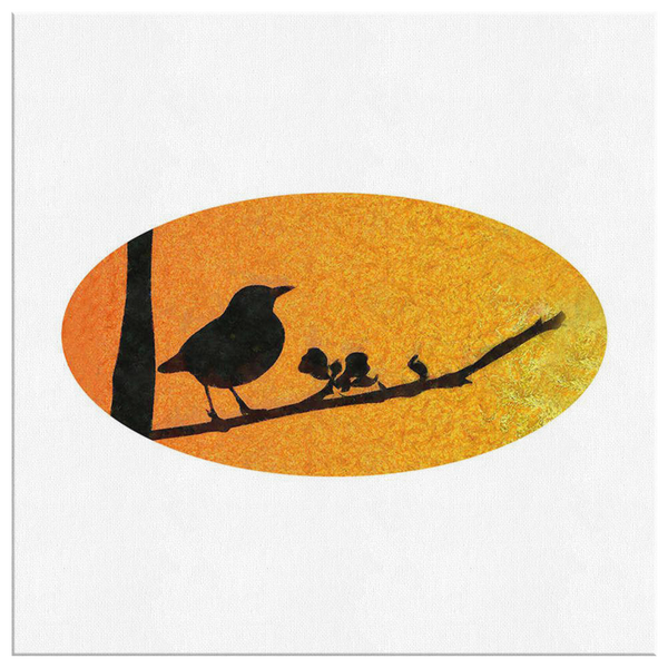 Black Bird Canvas Wrap