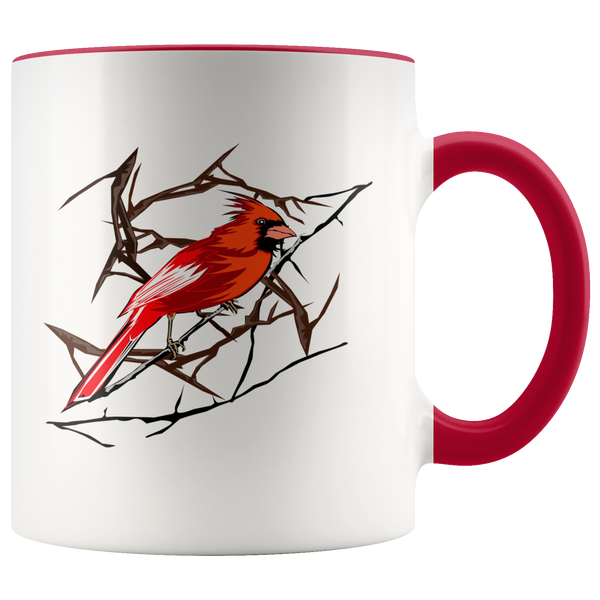 Northern Cardinal Bird Accent Mug