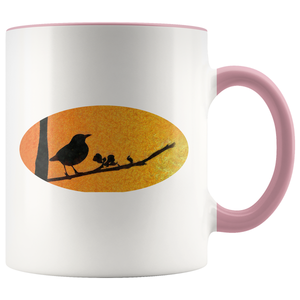 Black Bird Accent Mug
