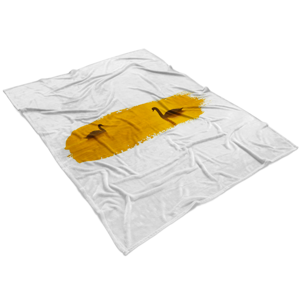 Swan Fleece Blanket