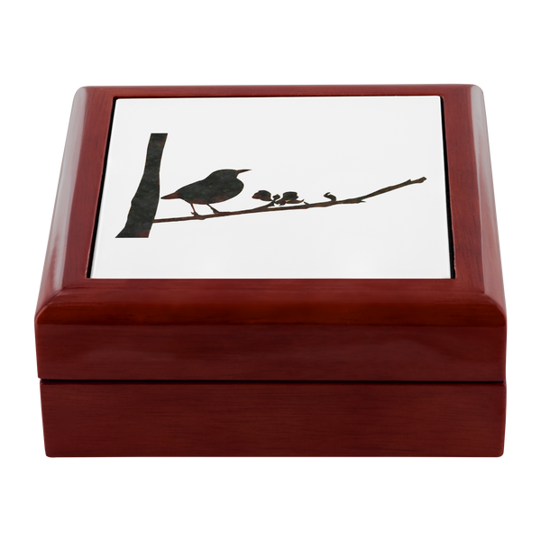 Black Bird Jewelry Box