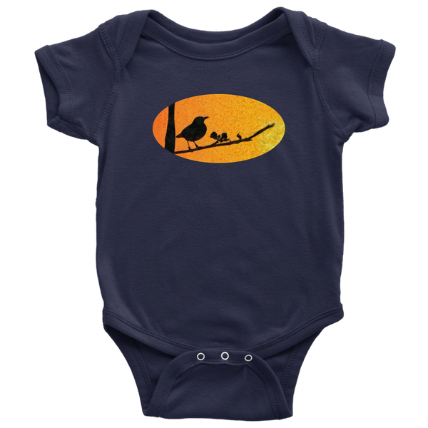 Black Bird Baby Bodysuit