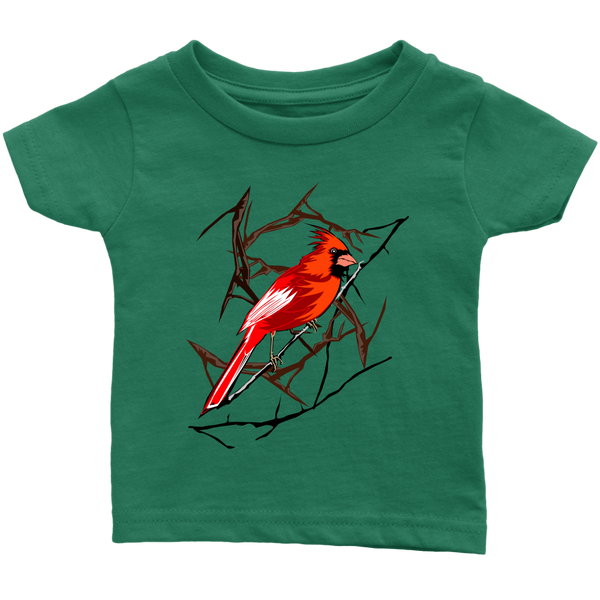 Northern Cardinal Bird Infant T-Shirt