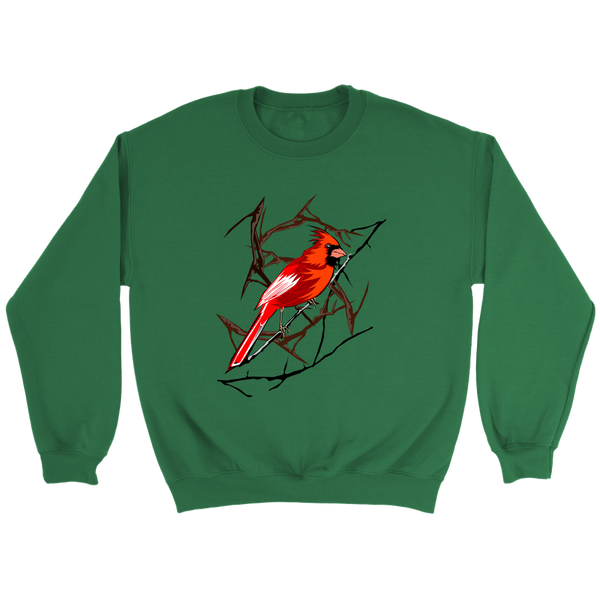 Northern Cardinal Bird Crewneck Sweatshirt