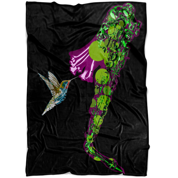Hummingbird Fleece Blanket