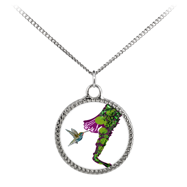Hummingbird Necklace Deco Coin