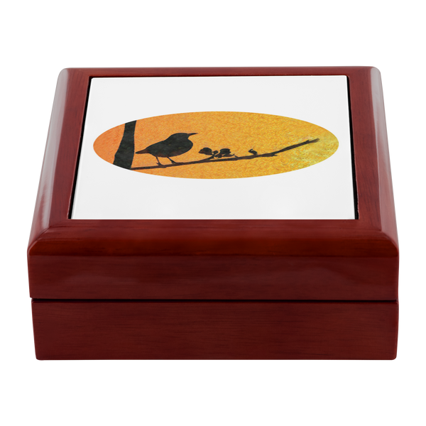Black Bird Jewelry Box