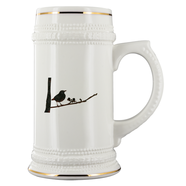 Black Bird Beer Stein