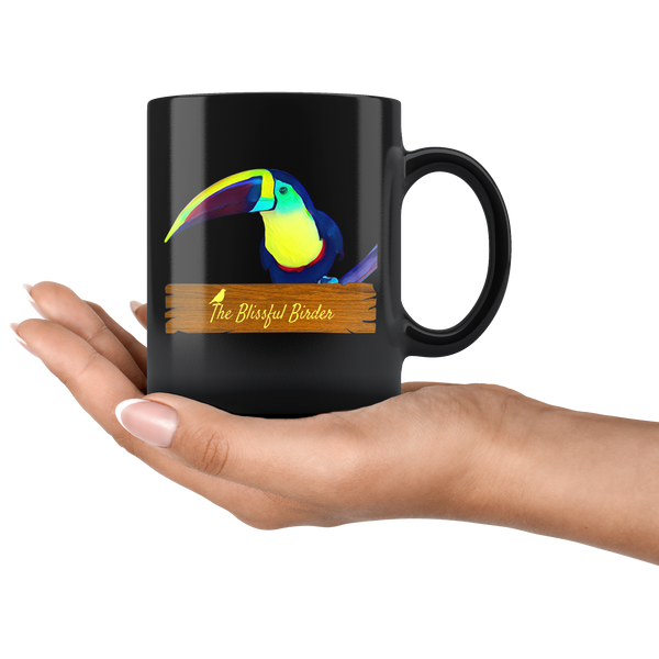 Toucan Black 11oz Mug