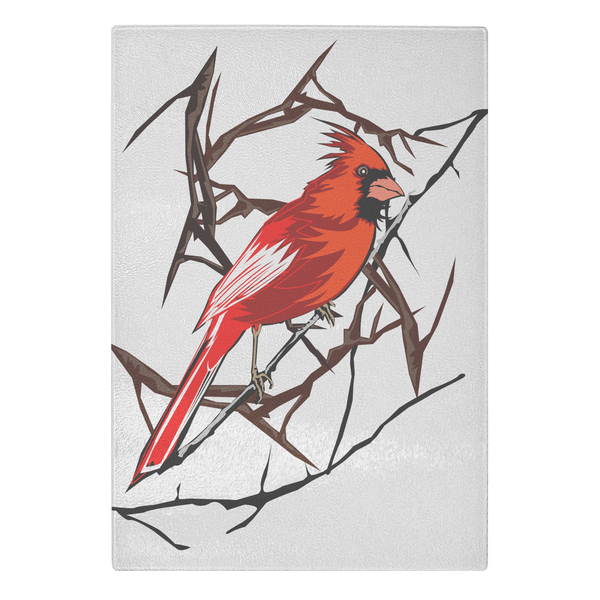 Northern Cardinal Bird Cutting Board