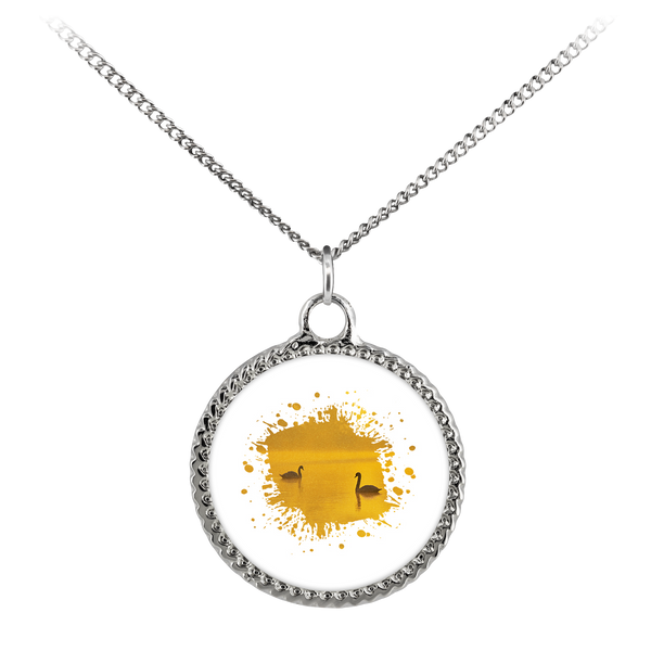 Swan Necklace Deco Coin