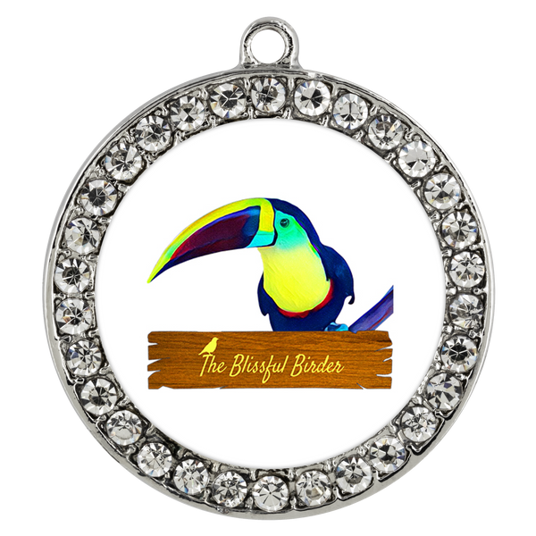 Toucan Necklace Stone Coin