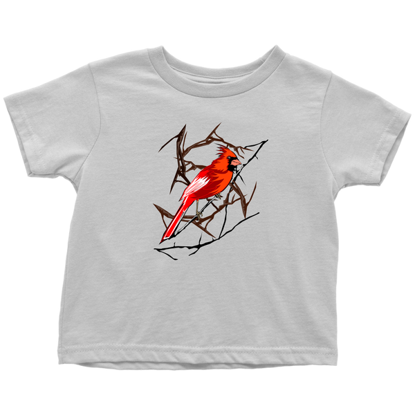 Northern Cardinal Bird Toddler T-Shirt