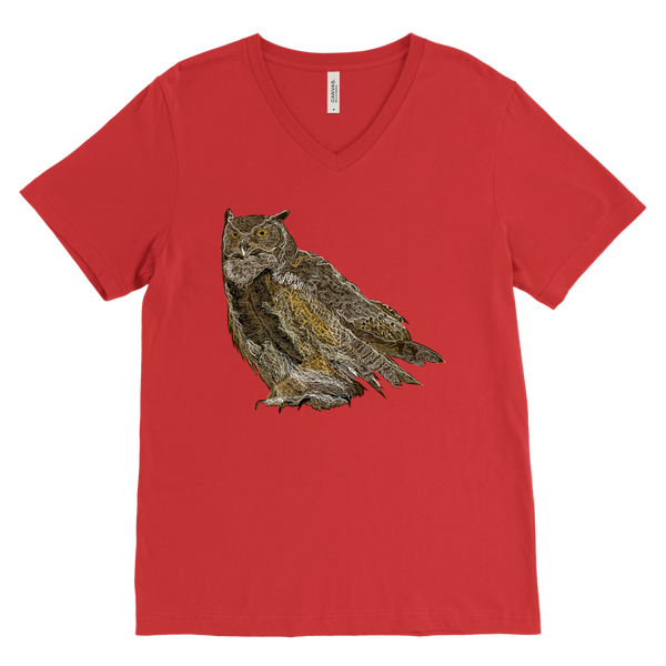 Great Horned Owl Men's V-Neck