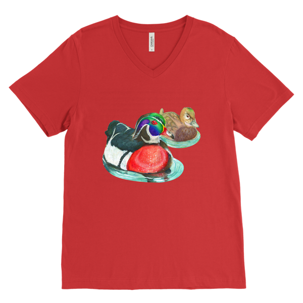 Wood Duck Canvas Mens V-Neck