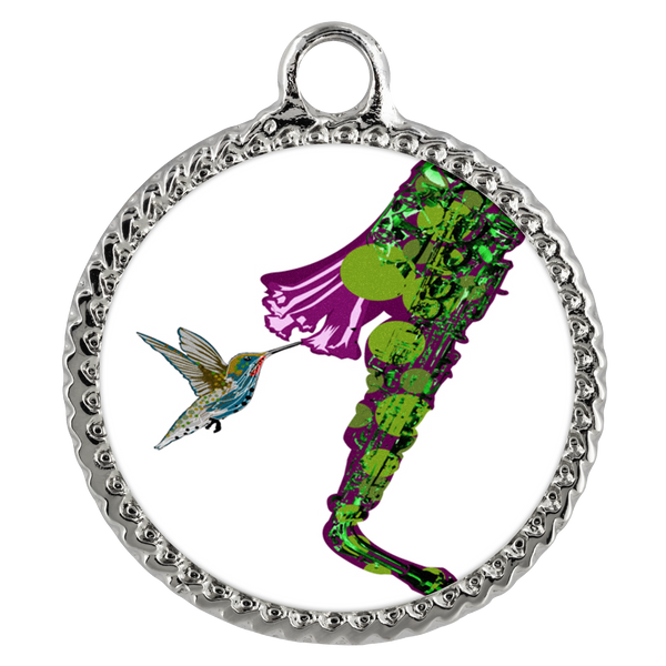 Hummingbird Necklace Deco Coin
