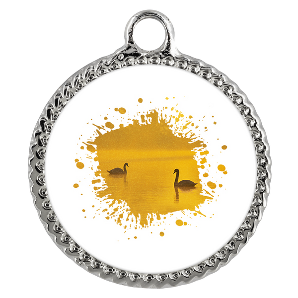 Swan Necklace Deco Coin