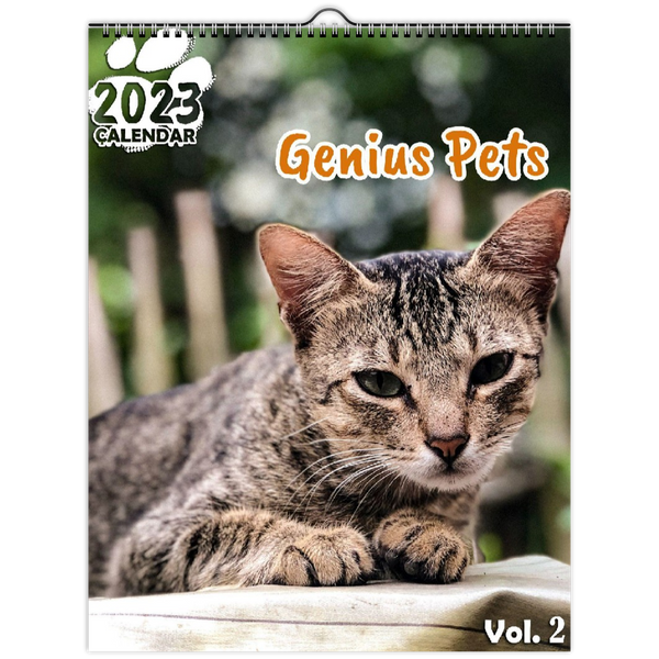 Genius Pets Volume Two: 2023 Wall Calendar