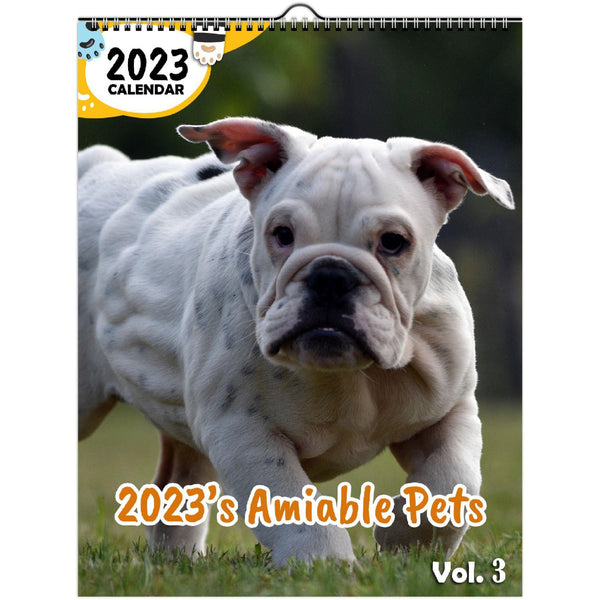 2023's Amiable Pets Volume Three: 2023 Wall Calendar