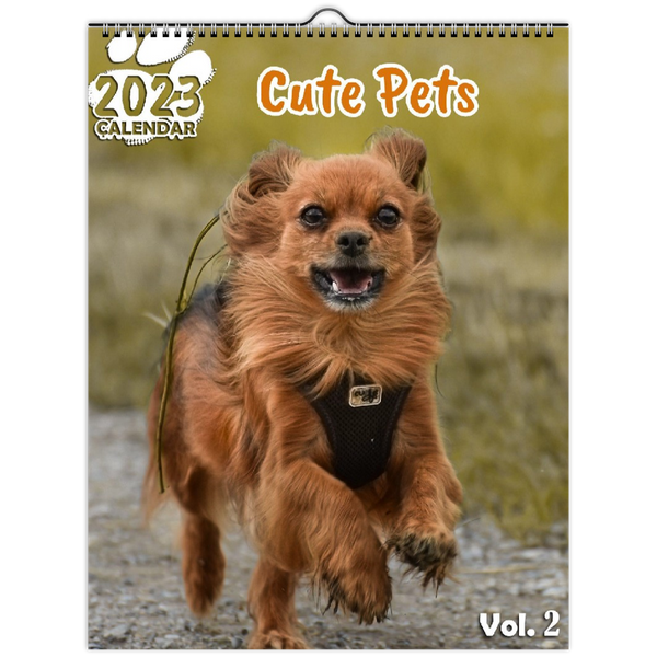 Cute Pets Volume Two: 2023 Wall Calendar