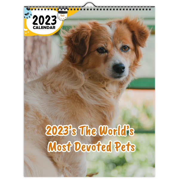 2023's The World's Most Devoted Pets: 2023 Wall Calendar