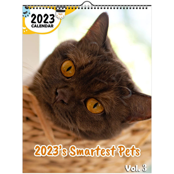 2023's Smartest Pets Volume Three: 2023 Wall Calendar