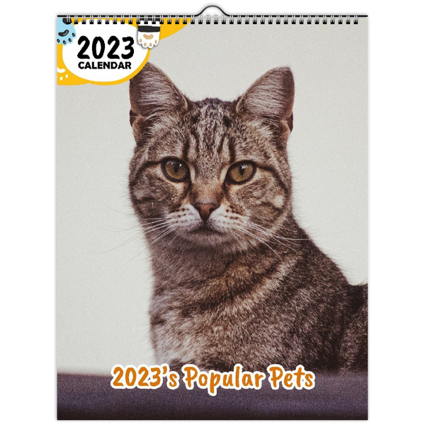 2023's Popular Pets: 2023 Wall Calendar