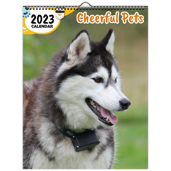 Cheerful Pets: 2023 Wall Calendar
