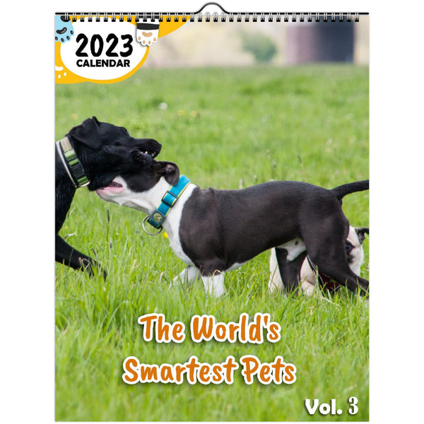 The World's Smartest Pets Volume Three: 2023 Wall Calendar