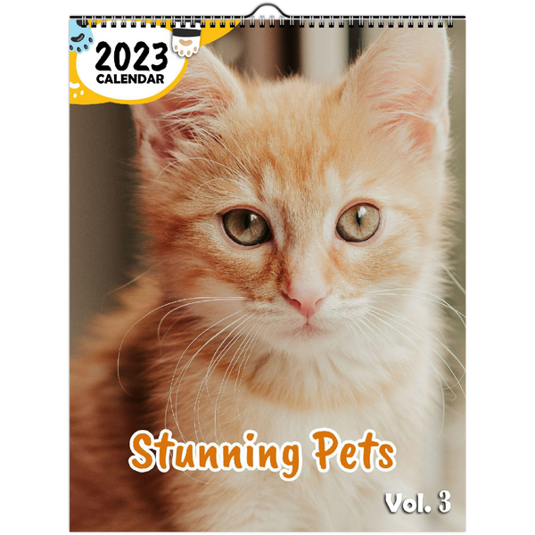 Stunning Pets Volume Three: 2023 Wall Calendar