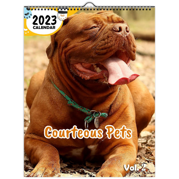 Courteous Pets Volume Two: 2023 Wall Calendar