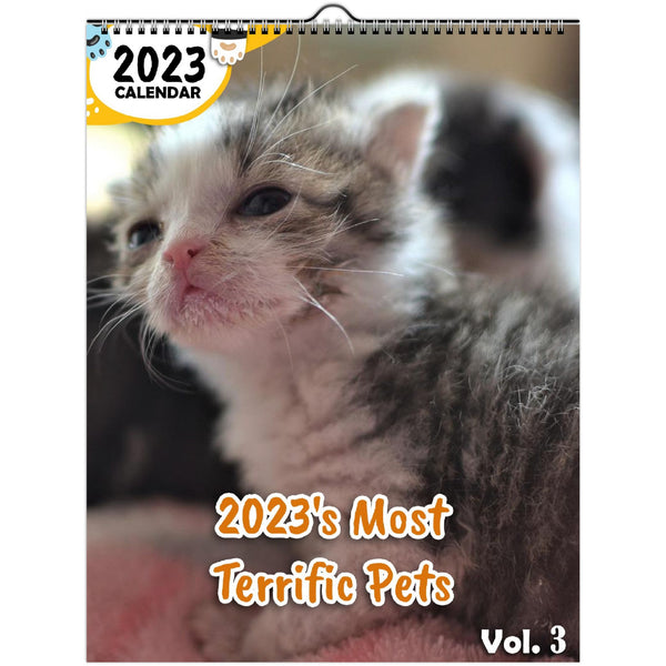 2023's Most Terrific Pets Volume Three: 2023 Wall Calendar
