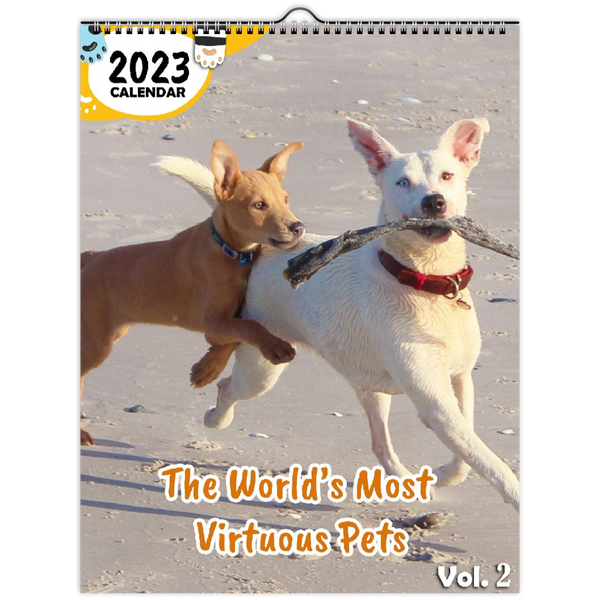 The World's Most Virtuous Pets Volume Two: 2023 Wall Calendar