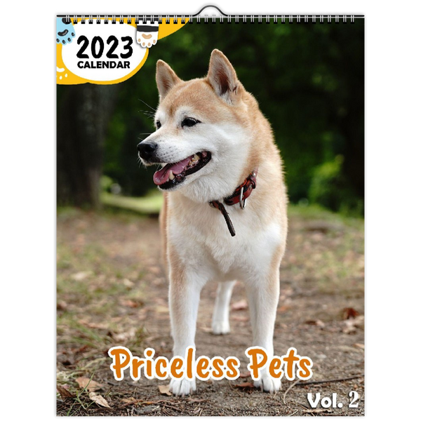 Priceless Pets Volume Two: 2023 Wall Calendar