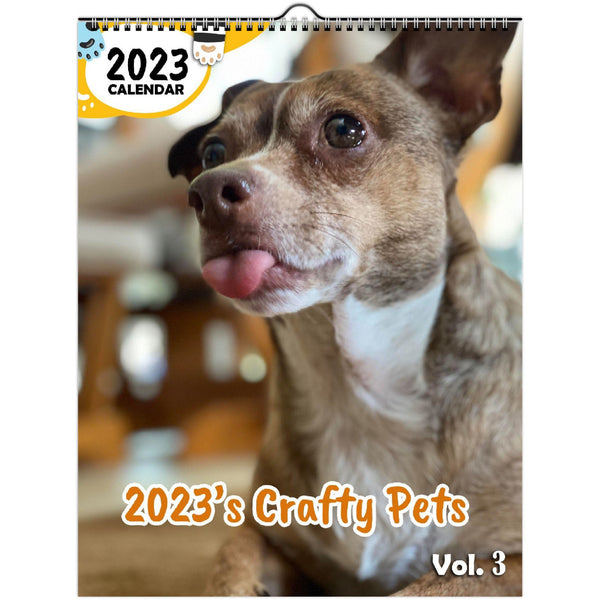 2023's Crafty Pets Volume Three: 2023 Wall Calendar