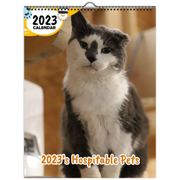 2023's Hospitable Pets: 2023 Wall Calendar