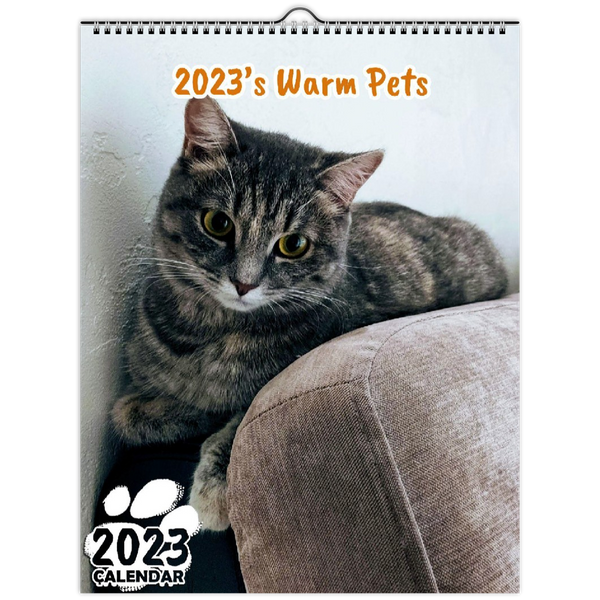 2023's Warm Pets: 2023 Wall Calendar