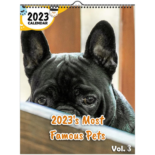 2023's Most Famous Pets Volume Three: 2023 Wall Calendar